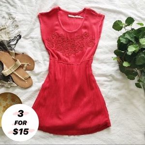 Kimchi Blue • Urban Outfitters Red Gauzy Dress